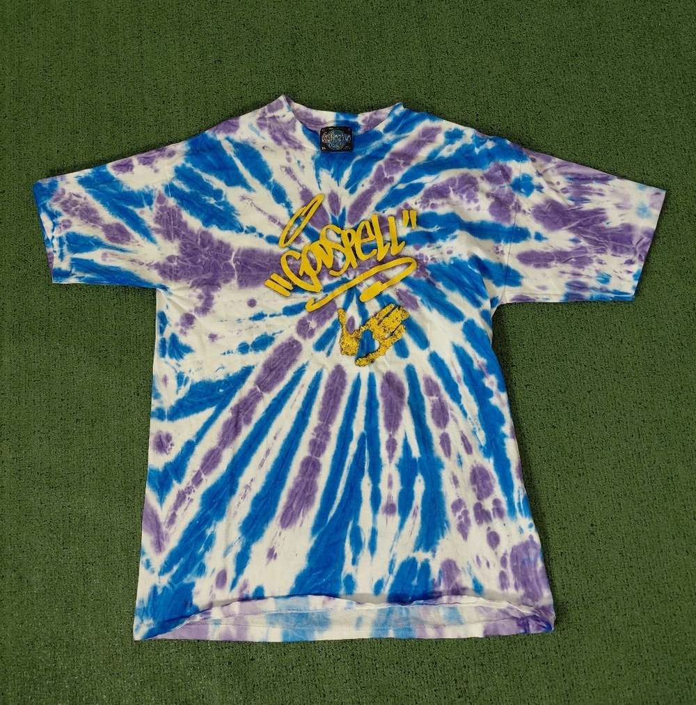 VINTAGE Tie Dye Gospel T Shirt Size XL